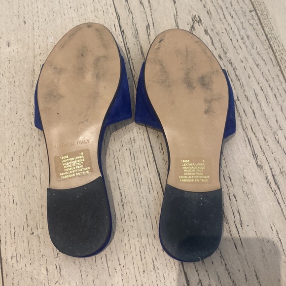 Italian blue suede sandals - Picture 5 of 5